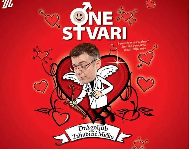 Plakat predstave One stvari sa Mićkom Ljubičićem